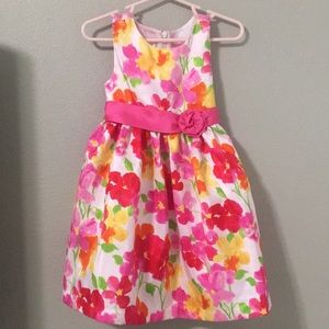 Girls floral print dress